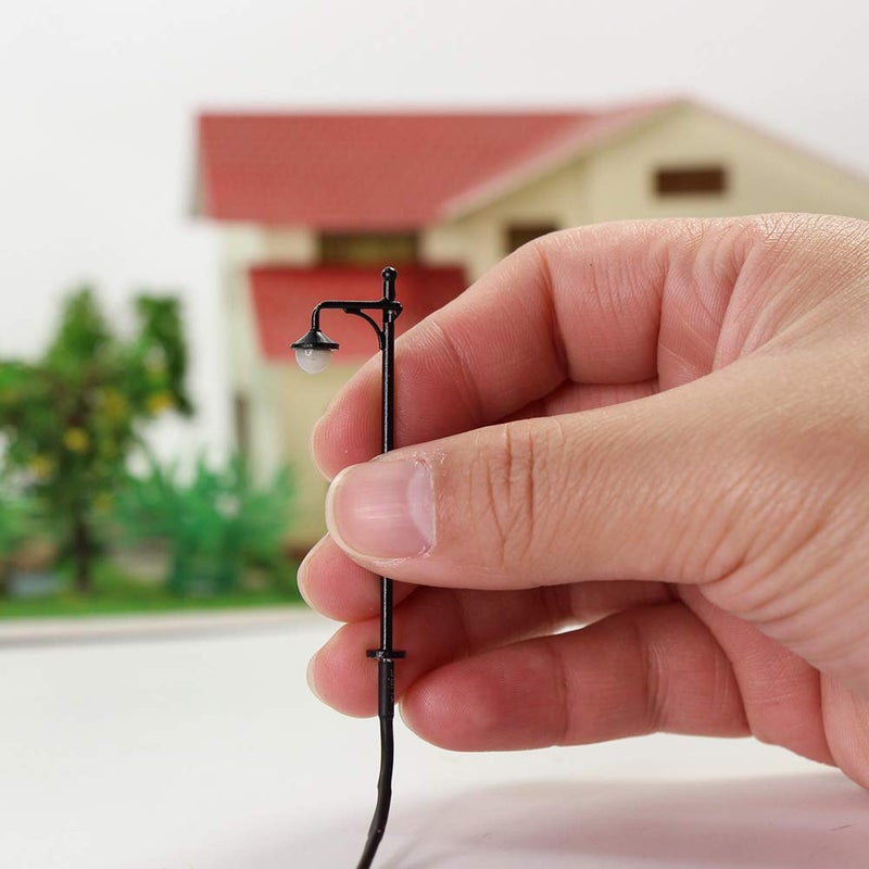 Evemodel LYM21 10pcs Model Railway Train Lamp Post 4.7cm or 1.85inch Street Lights N TT Scale LEDs New - Image 5